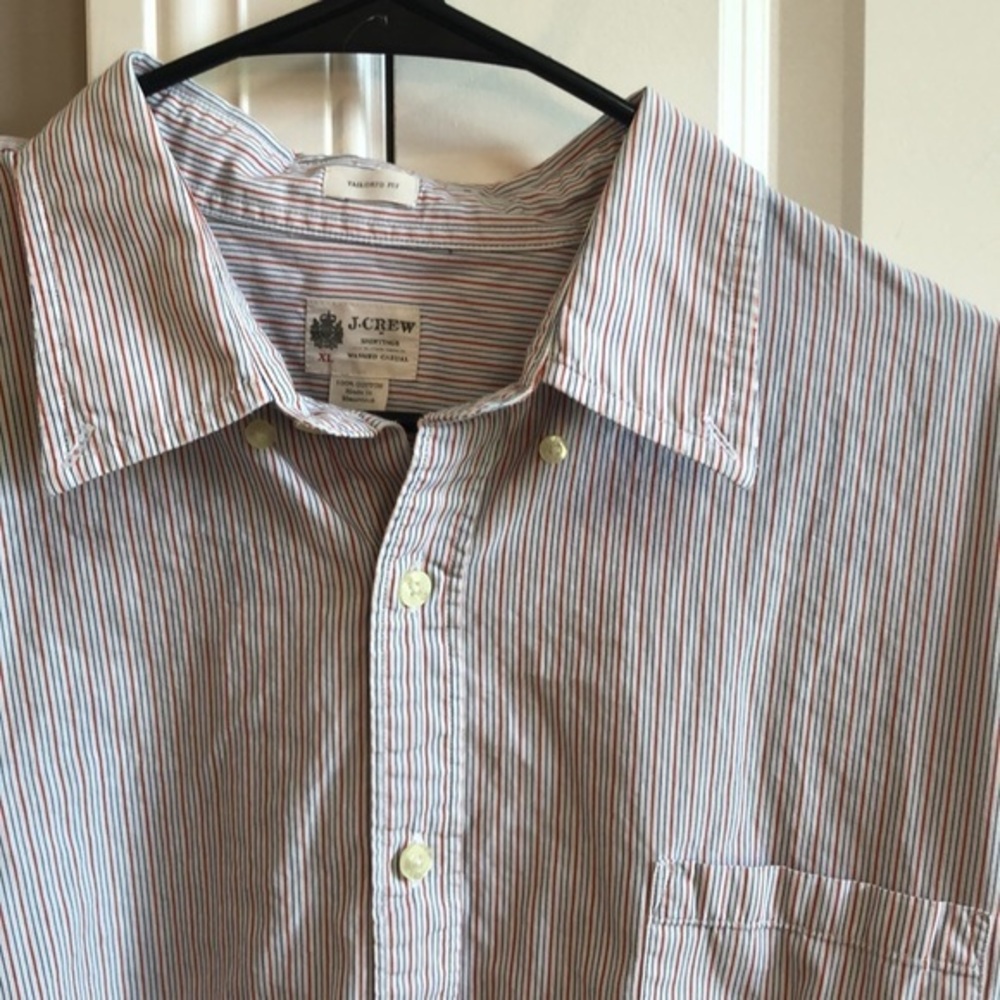 J.Crew Men’s Long Sleeve Button Up Size XL - Picture 2 of 5